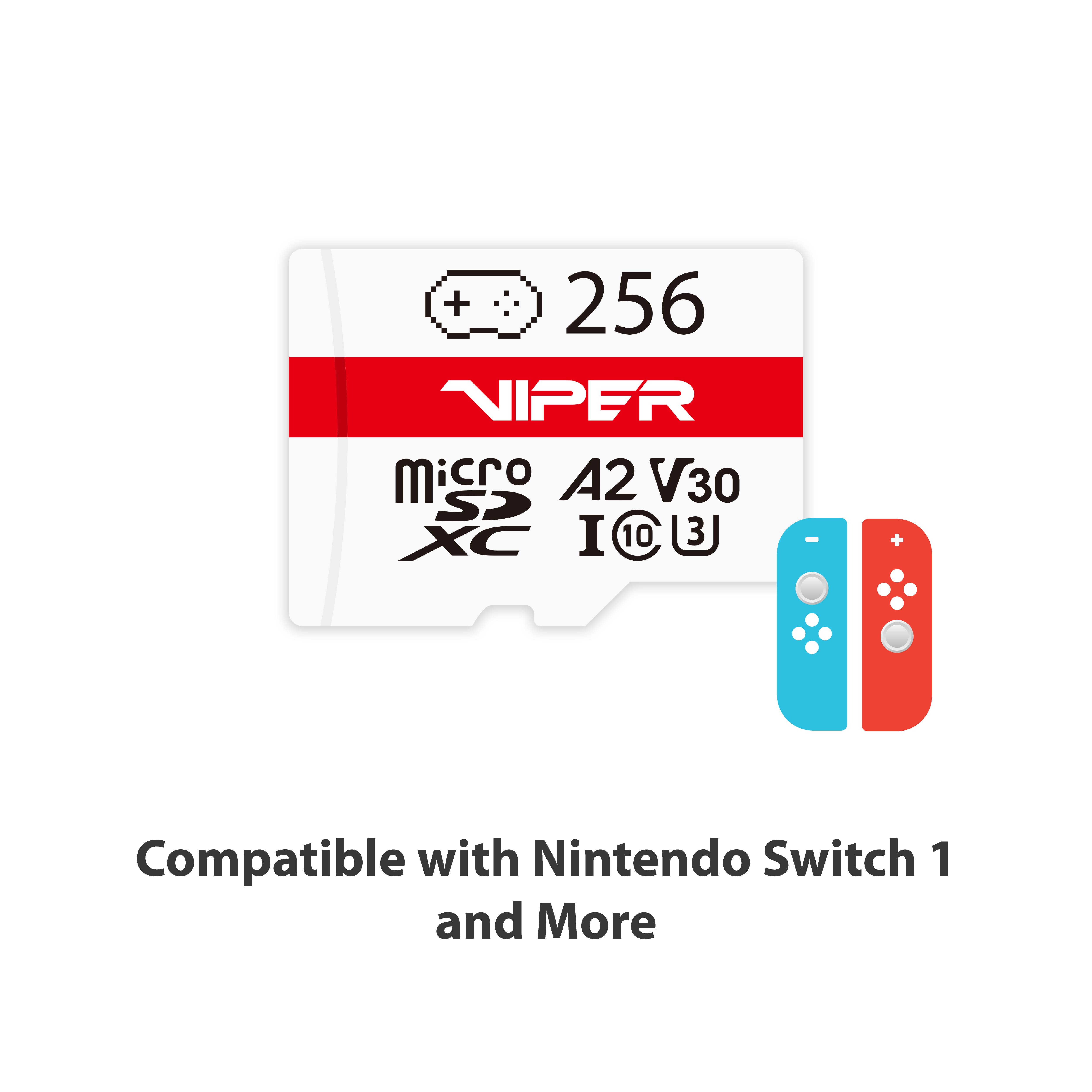 Patriot 256GB Viper Gaming Series V30 A2 Micro SD Hafıza Kartı (PV256GGM32MCX)