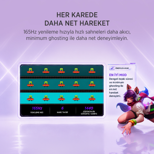 James Donkey Velor Q50 27″ 165Hz 1Ms GTG Fast IPS QHD 2K Gaming Monitör (Ölü Pikselde Anında Değişim)