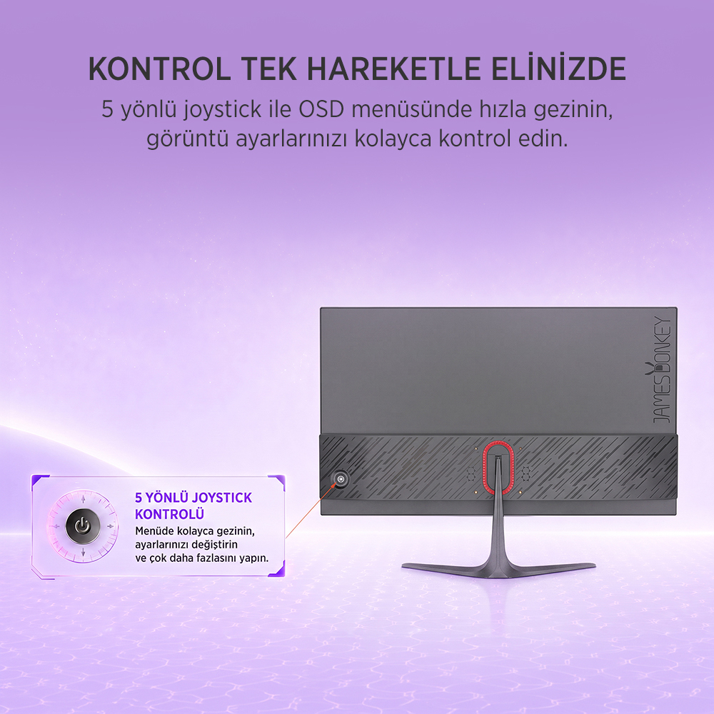 James Donkey Velor Q50 27″ 165Hz 1Ms GTG Fast IPS QHD 2K Gaming Monitör (Ölü Pikselde Anında Değişim)