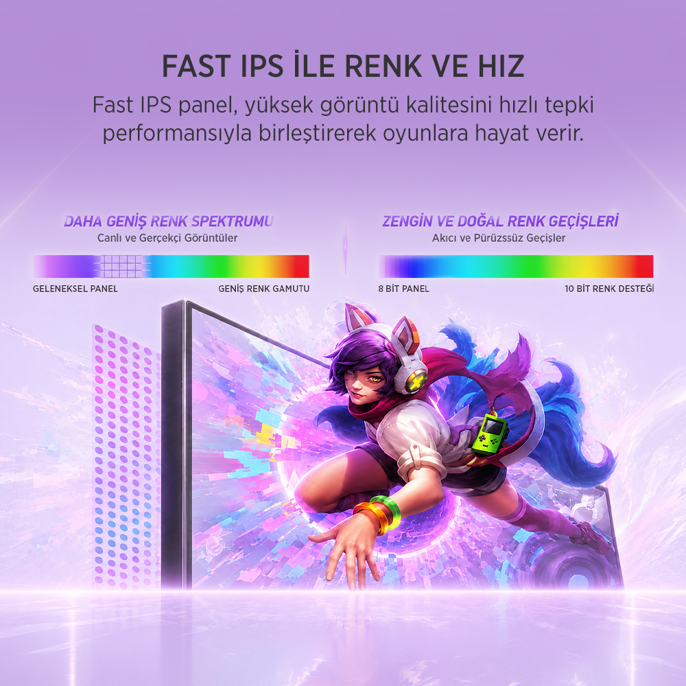 James Donkey Velor Q60 27″ 210Hz 1Ms GTG Fast IPS QHD 2K 10 Bit Gaming Monitör (Ölü Pikselde Anında Değişim)
