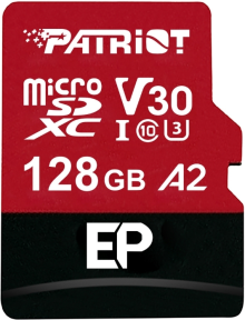 Patriot 128GB EP Series Series V30 A2 Micro SD Hafıza Kartı (PEF128GEP32MCX)