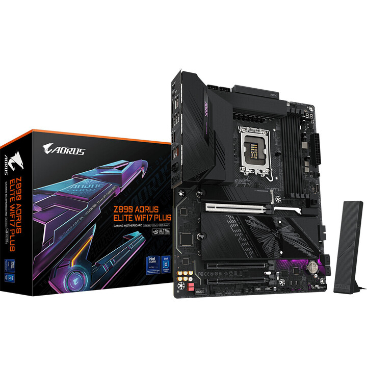 Gigabyte Z890 AORUS ELITE WIFI7 PLUS 1851 DDR5 9466+ (OC) MHz ATX Gaming (Oyuncu) Anakart