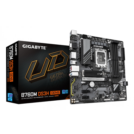 Gigabyte B760M DS3H GEN5 7600Mhz(OC) M.2 1700p mATX Gaming (Oyuncu) Anakart