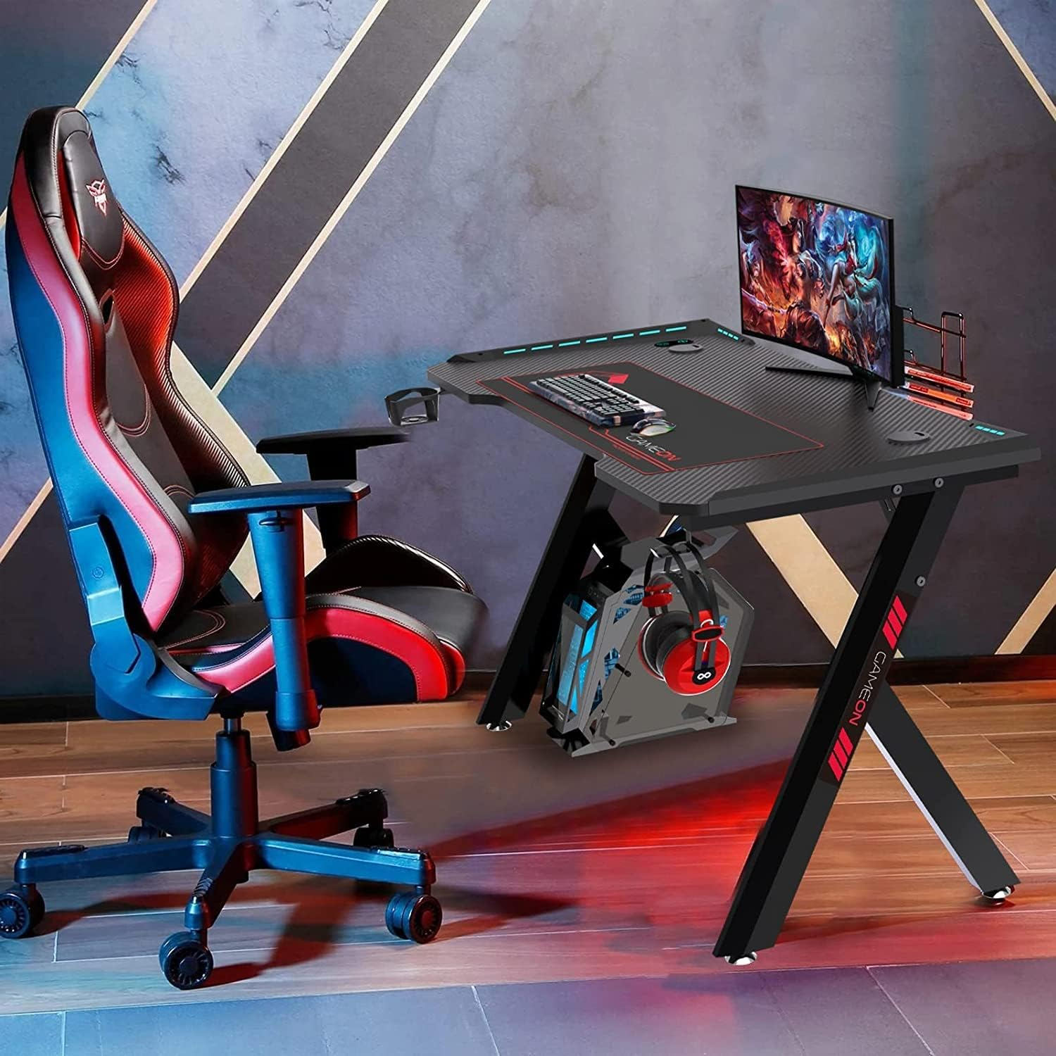 Gameon Hawksbill Serisi Rgb Akıcı Işıklı Oyun Masası