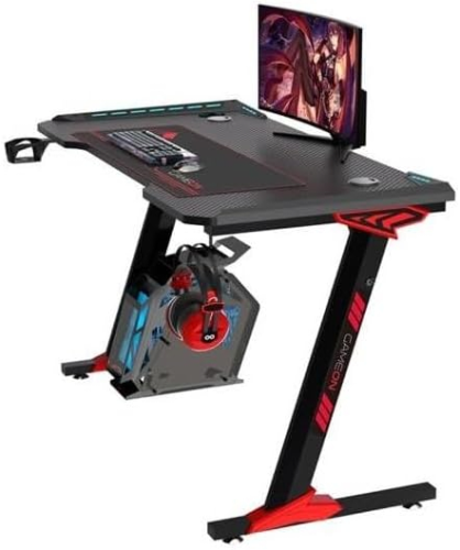 Gameon Raptor Il Serisi Z Şeklinde Rgb Akıcı Işıklı Oyun Masası