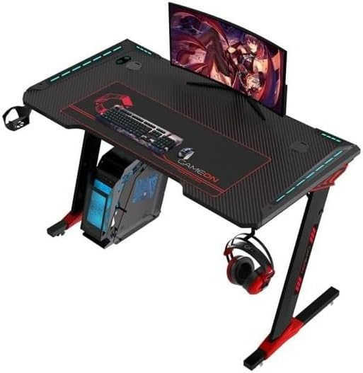 Gameon Raptor Il Serisi Z Şeklinde Rgb Akıcı Işıklı Oyun Masası