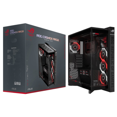 ASUS ROG Cronox GR801 ARGB USB 3.2 Temperli Cam Full Tower Gaming (Oyuncu) Kasa