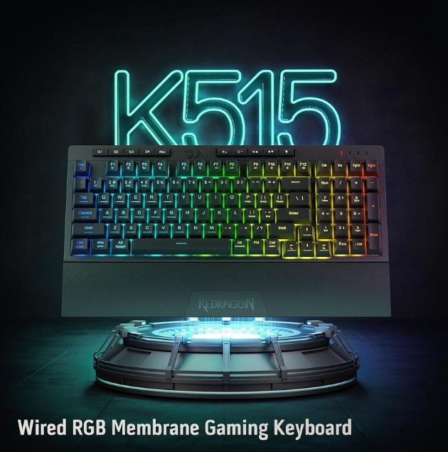 Redragon K515 Pro Shiva RGB Kablosuz Membranlı Smooth Lineer Switch Türkçe Oyuncu Klavyesi