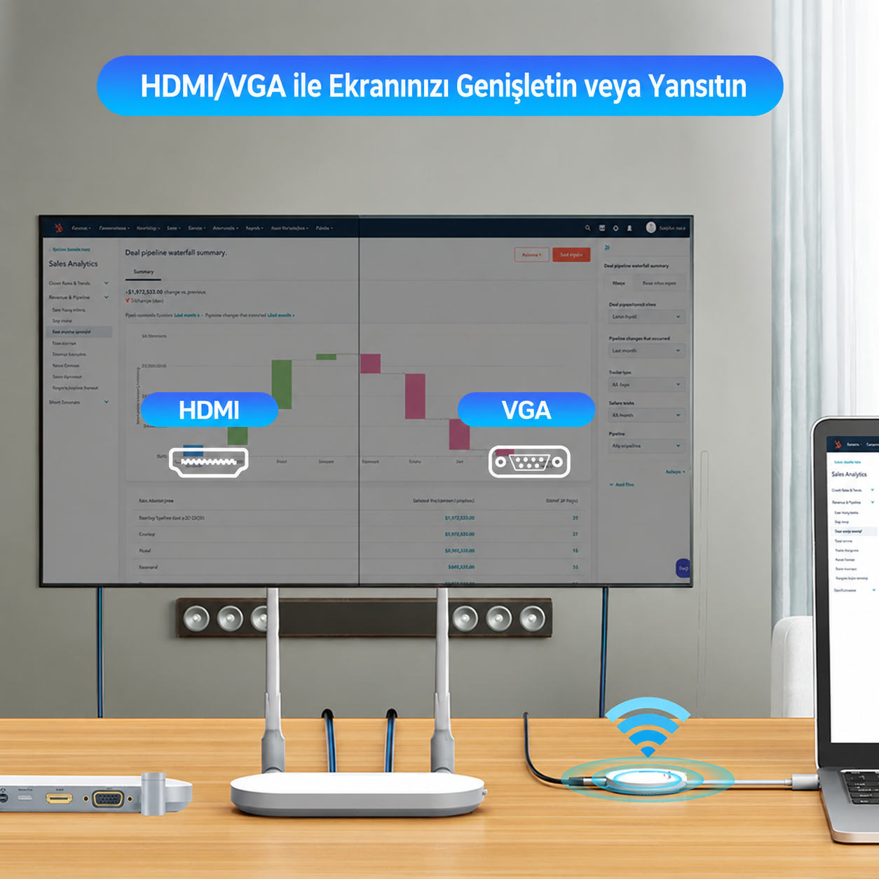 Unitek Kablosuz HDMI Verici ve Alıcı Kiti (V1183A01)