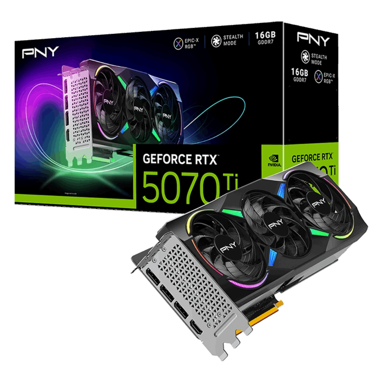 PNY GeForce RTX 5070 Ti 16GB ARGB EPIC-X GDDR7 256Bit (VCG5070T16TFXXPB1) Gaming (Oyuncu) Ekran Kartı