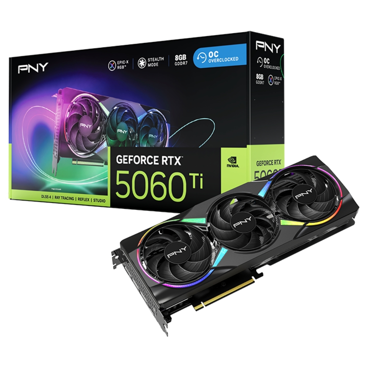 PNY GeForce RTX 5060 Ti 8GB EPIC-X RGB GDDR7 128bit (VCG5060T8TFXXPB1-O) Gaming (Oyuncu) Ekran Kartı