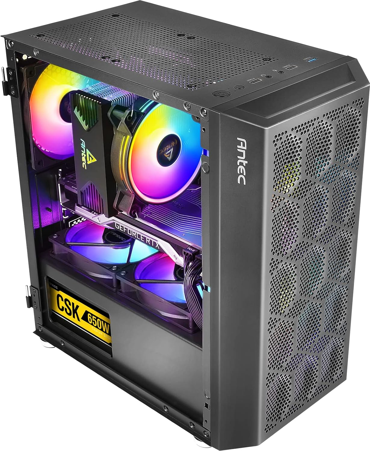 Antec NX200M Micro ATX Mini Tower Siyah Gaming (Oyuncu) Kasa
