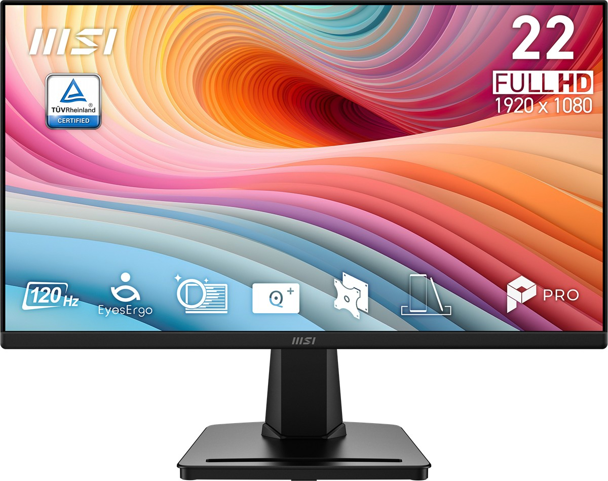 MSI PRO MP225 E12VL 21.45″ FHD VA 120HZ 1MS (MPRT) ADAPTIVE-SYNC MONITOR