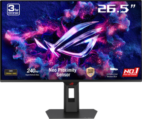 ASUS ROG Strix OLED XG27AQDMESZ 26.5″ 240Hz 0.03ms AdaptiveSync Pivot HDR10 QHD QD-OLED Monitör