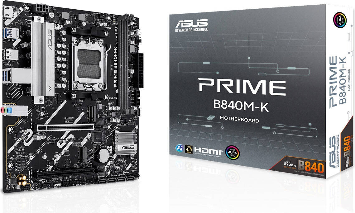 ASUS PRIME B840M-K AM5 Soket DDR5 8000(OC)MHz mATX Anakart
