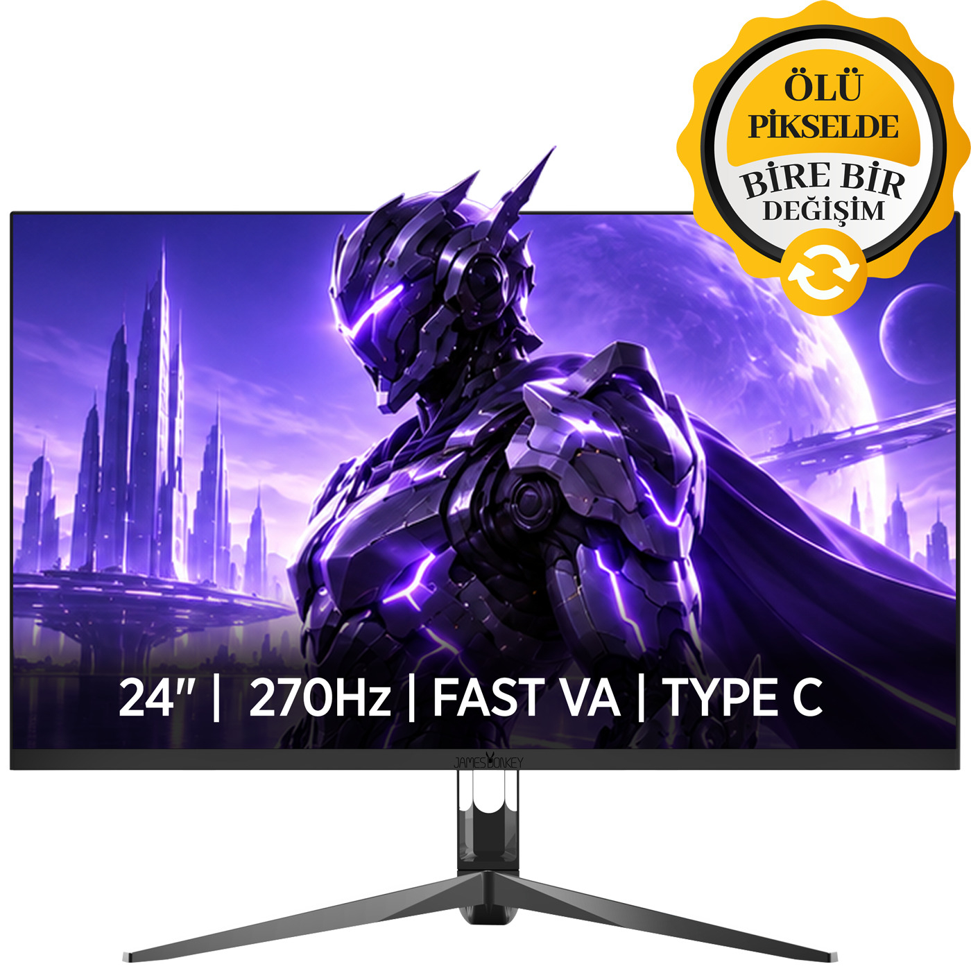 James Donkey Avero A50 24″ 270Hz 0.5Ms Fast VA FHD Type C/DP/HDMI RGB Gaming Monitör (Ölü Pikselde Anında Değişim)