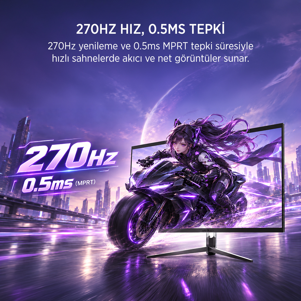 James Donkey Avero A50 24″ 270Hz 0.5Ms Fast VA FHD Type C/DP/HDMI RGB Gaming Monitör (Ölü Pikselde Anında Değişim)