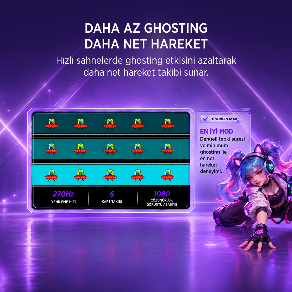 James Donkey Avero A50 24″ 270Hz 0.5Ms Fast VA FHD Type C/DP/HDMI RGB Gaming Monitör (Ölü Pikselde Anında Değişim)