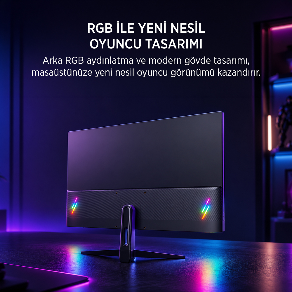 James Donkey Avero A50 24″ 270Hz 0.5Ms Fast VA FHD Type C/DP/HDMI RGB Gaming Monitör (Ölü Pikselde Anında Değişim)