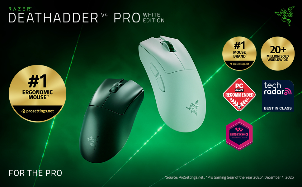 Razer DeathAdder V4 PRO RZ01-05330200-R3G11 Beyaz Kablosuz Gaming (Oyuncu) Mouse