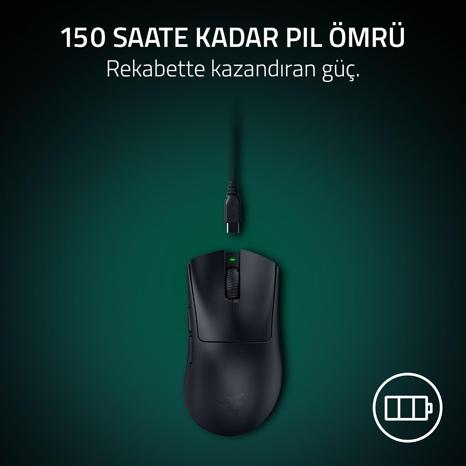 Razer DeathAdder V4 PRO RZ01-05330200-R3G11 Beyaz Kablosuz Gaming (Oyuncu) Mouse