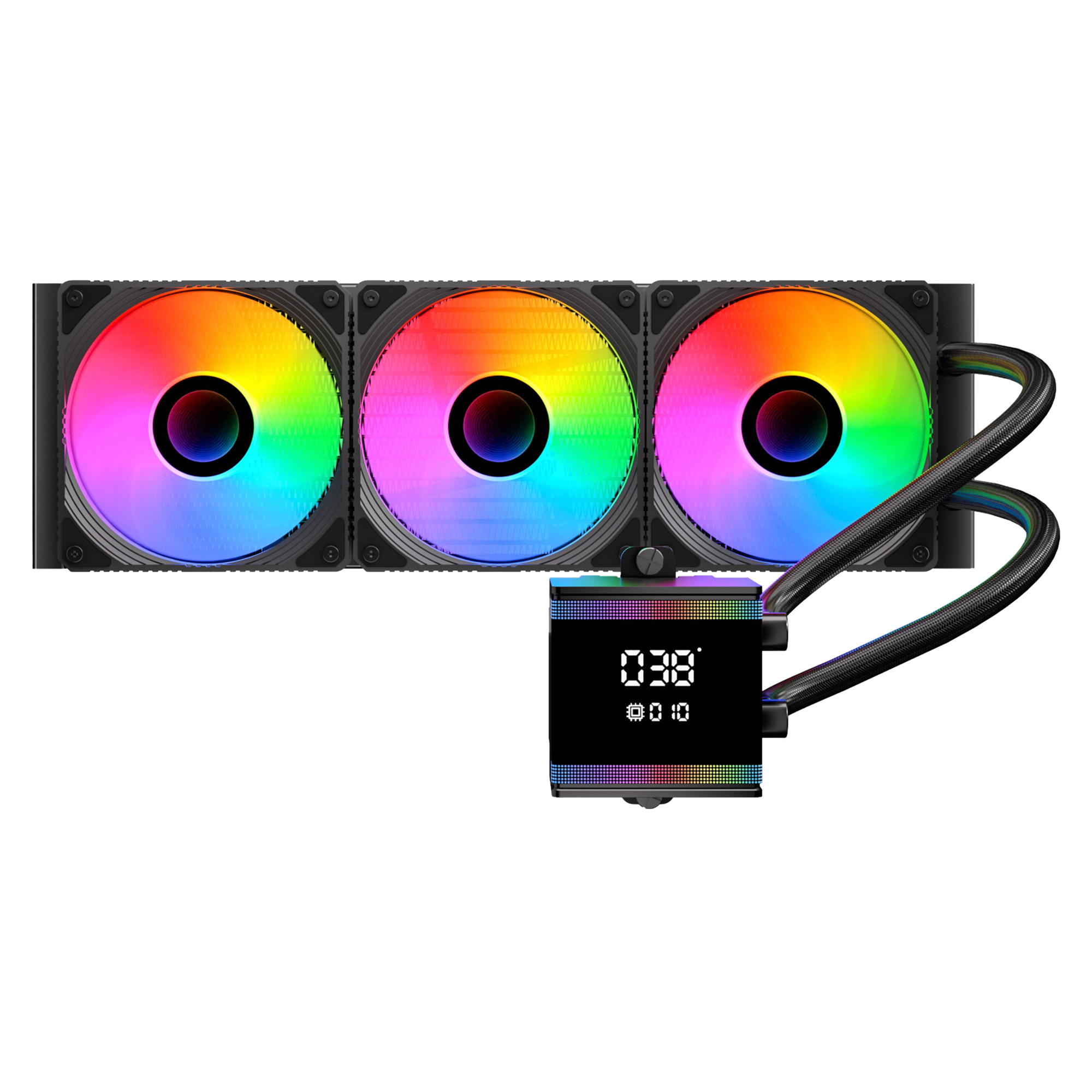 Bitfenix S7 DIGITAL 360 Siyah ARGB 360mm İşlemci Sıvı Soğutucu 