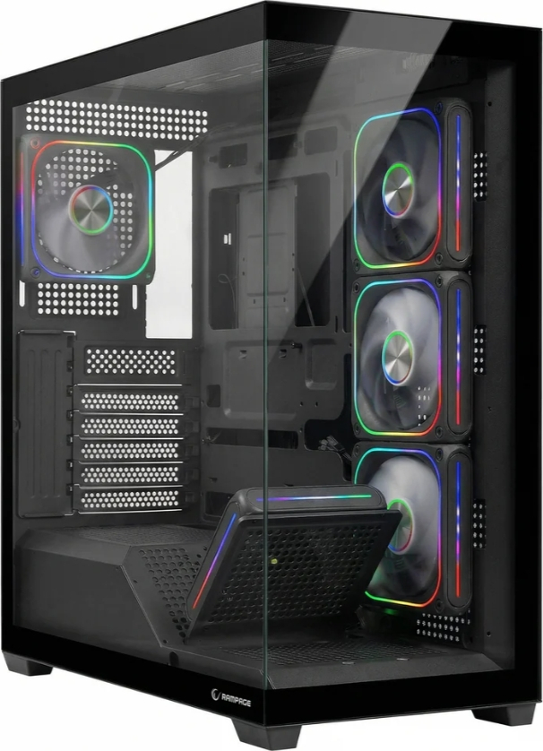 Rampage SYLON 750W 80 Plus Bronze Siyah 5*12cm ARGB Fan ATX MID-T Gaming Oyuncu Kasası