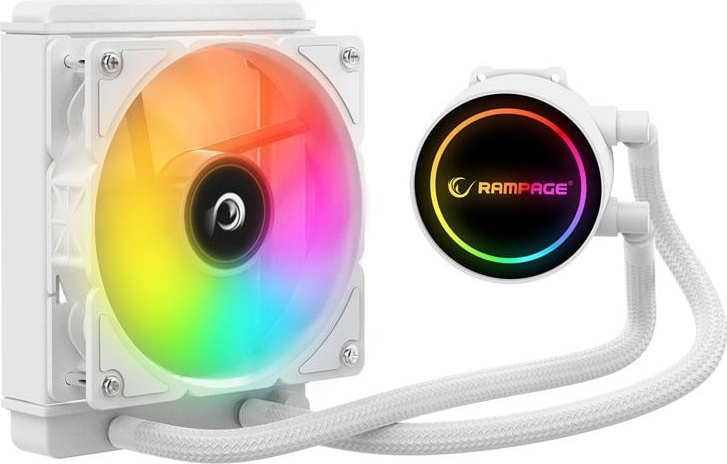 Rampage INFINITE C120 BEYAZ ARGB Intel LGA1700/AMD AM5 Uyumlu 120mm Sıvı Soğutmalı CPU Fan