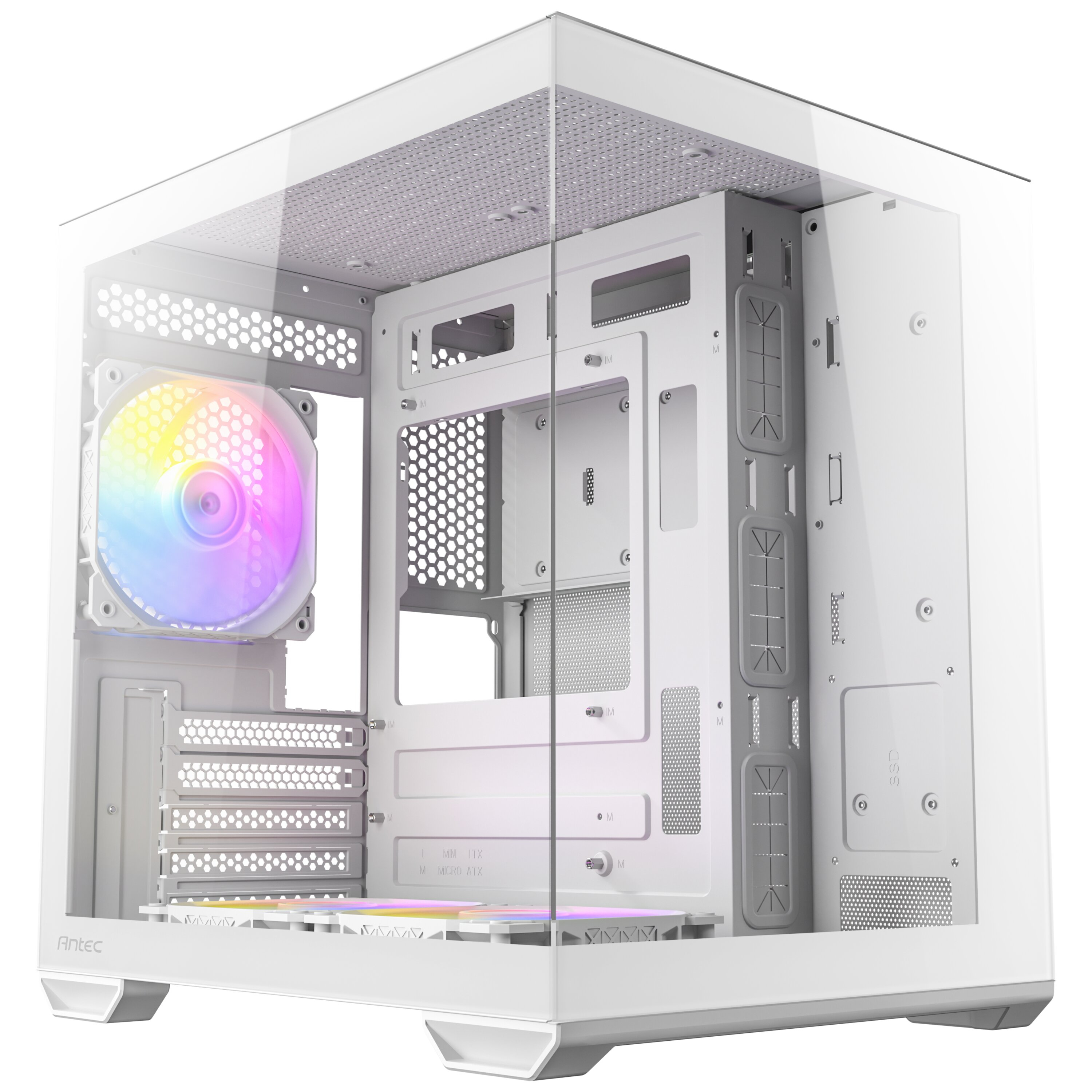Antec CX60M ARGB White 3x120mm Fanlı Mini-Tower Beyaz Gaming (Oyuncu) Kasa 