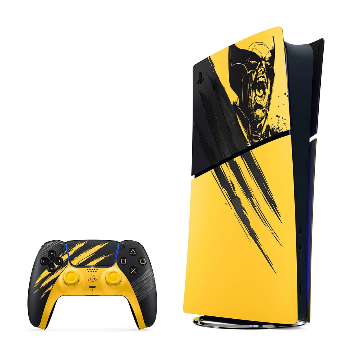 Sony PlayStation Digital Edition 825GB Oyun Konsolu – Marvel Wolverine Battle Yellow Sınırlı Sürüm (Resmi Distribütör Garantili)