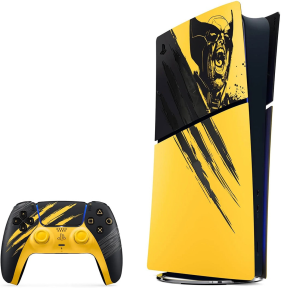 Sony PlayStation Digital Edition 825GB Oyun Konsolu – Marvel Wolverine Battle Yellow Sınırlı Sürüm (Resmi Distribütör Garantili)