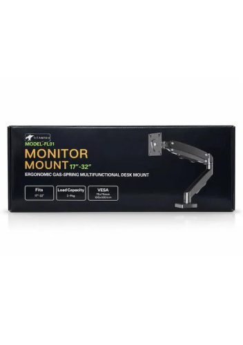 TITANPRO FL01 17″-32″ Amortisörlü Tekli Monitör Standı Siyah