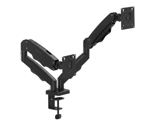 TITANPRO FL02 17″-32″ Çift Kollu Amortisörlü Monitör Standı Siyah