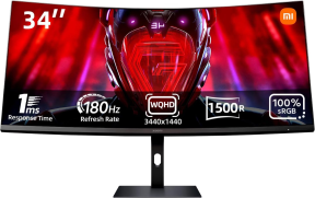 Xiaomi G34WQ 34″ 180Hz 1ms FreeSync Premium 1500R Curved UWQHD VA Gaming Monitör