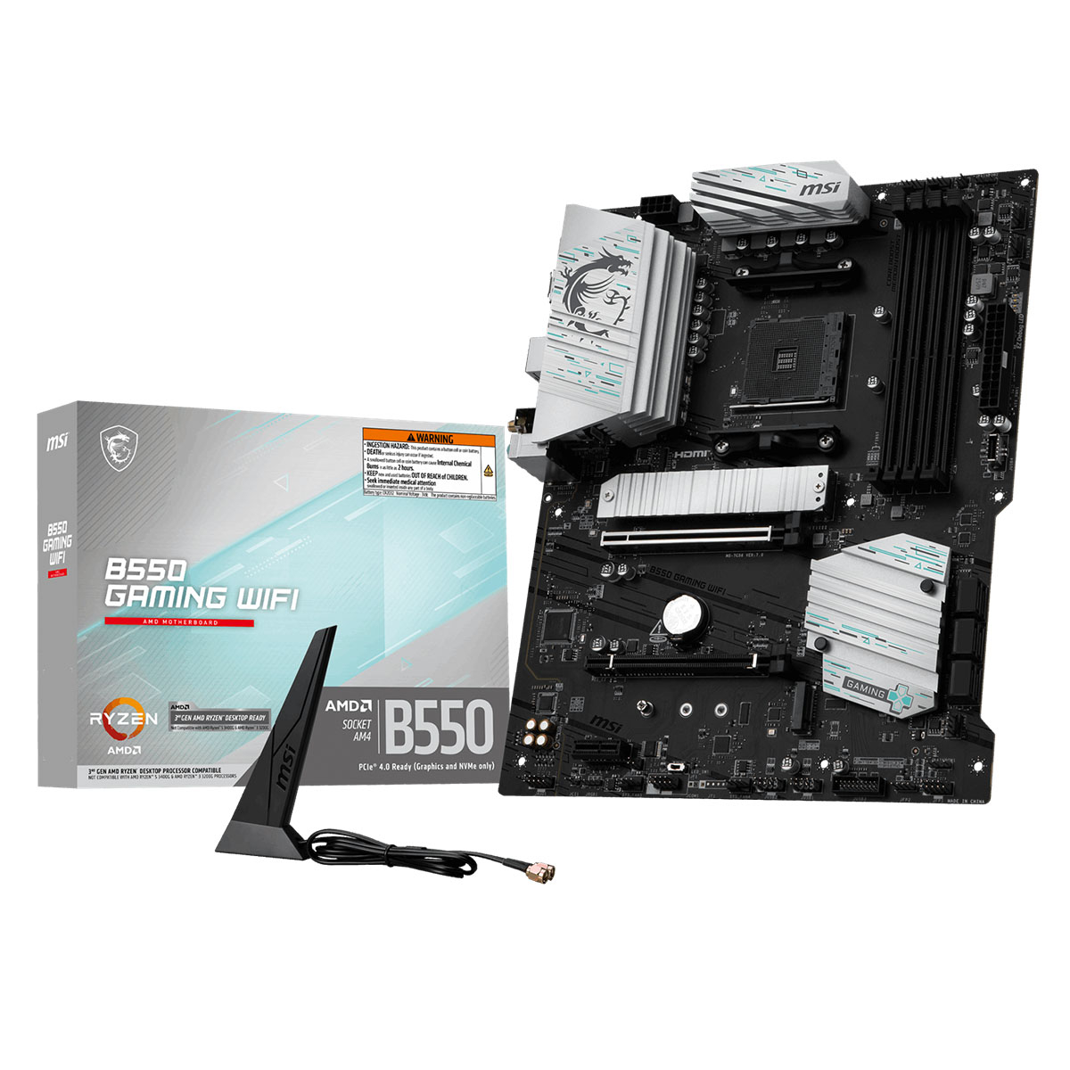 MSI B550 GAMING WIFI AMD AM4 DDR4 4400+(OC)MHz ATX Gaming (Oyuncu) Anakart