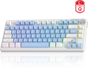 MageGee TS75 %75 Beyaz 79 Tuş RGB Kablolu Membran Gaming Klavye