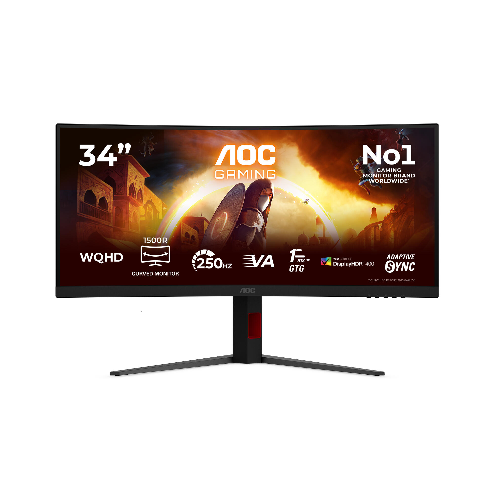 AOC CU34G4ZCA 34″ 250Hz 0.3ms Adaptive Sync 1500R Curved WQHD Fast Va Gaming (Oyuncu) Monitörü