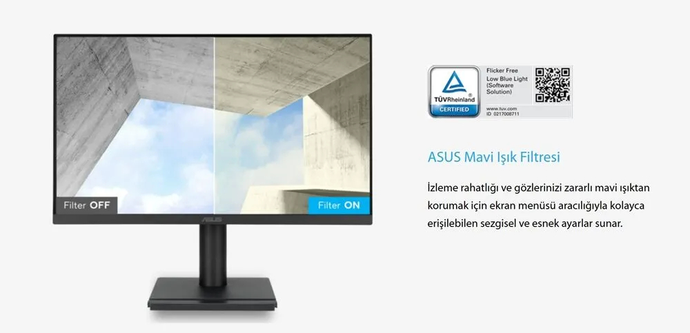 ASUS VA279QGSE 27″ 120Hz 1ms HDMI DP AdaptiveSync Pivot FHD IPS Monitör