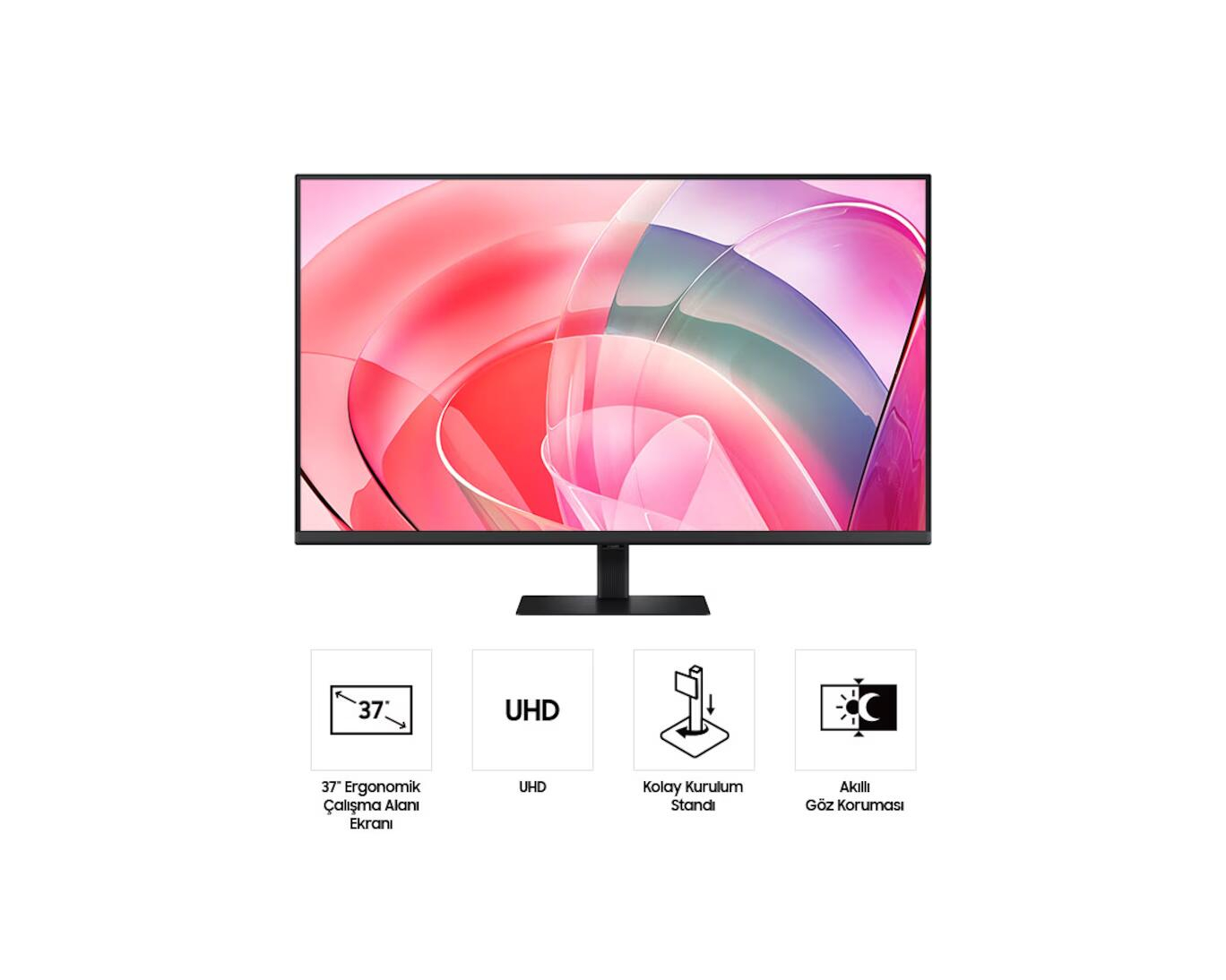 Samsung ViewFinity S7 S70D LS37D702EAUXUF 37″ 60Hz 5ms HDR10 Flicker Free  4K UHD VA Monitör