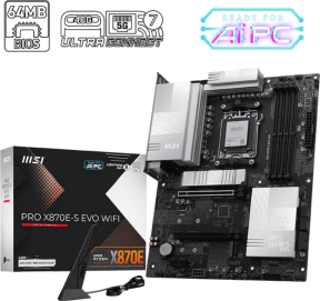 MSI PRO X870E-S EVO WIFI7 AM5 DDR5 8200+(OC)MHz Type-C  ATX Gaming Anakart