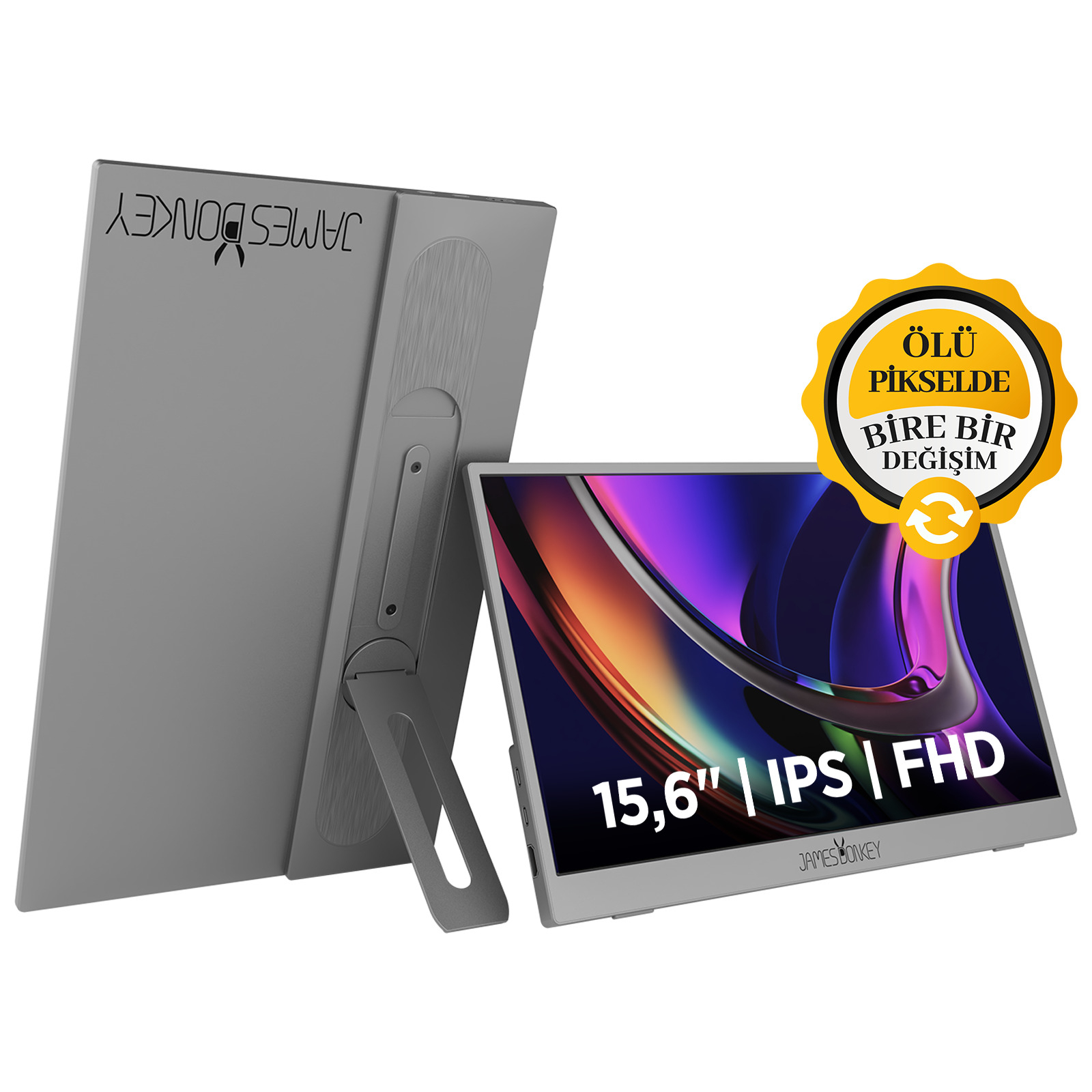 James Donkey JDP Air 15.6″ 60Hz IPS FHD Type C/HDMI Taşınabilir Monitör (Ölü Pikselde Anında Değişim)