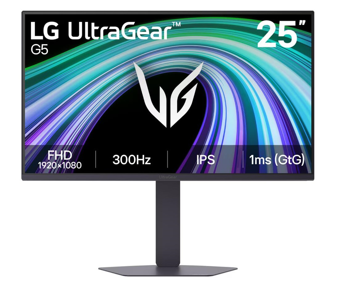 LG UltraGear 25G550B-B G5 24.5″ 300Hz 1ms AMD FreeSync Premium NVIDIA G-SYNC HDR10 Pivot FHD IPS Gaming Monitör