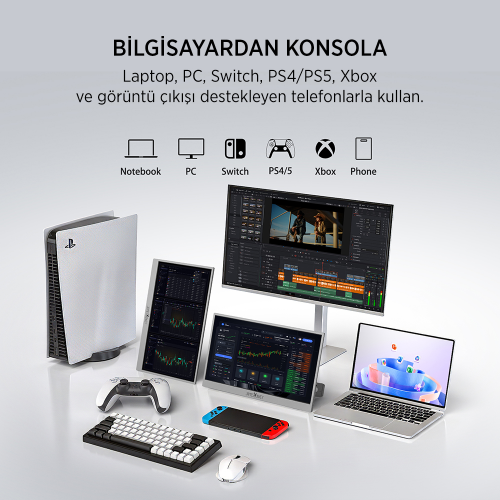 James Donkey JDP Air 15.6″ 60Hz IPS FHD Type C/HDMI Taşınabilir Monitör (Ölü Pikselde Anında Değişim)