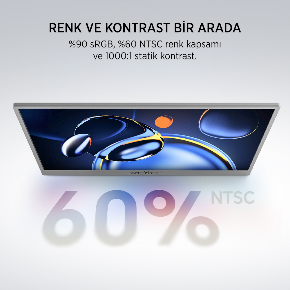 James Donkey JDP Air 15.6″ 60Hz IPS FHD Type C/HDMI Taşınabilir Monitör (Ölü Pikselde Anında Değişim)