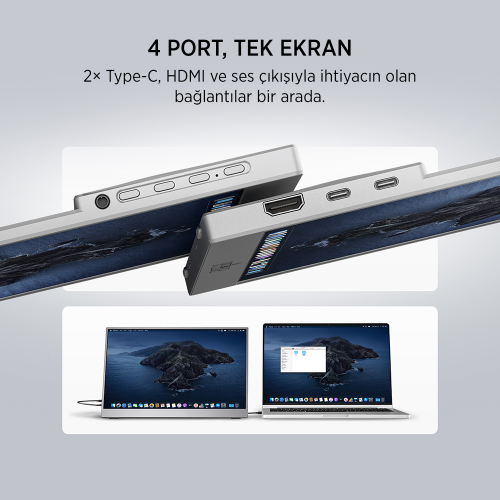 James Donkey JDP Air 15.6″ 60Hz IPS FHD Type C/HDMI Taşınabilir Monitör (Ölü Pikselde Anında Değişim)