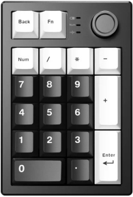 YUNZII AL21 Alüminyum Siyah Cocoa Cream V2 Switch Numpad