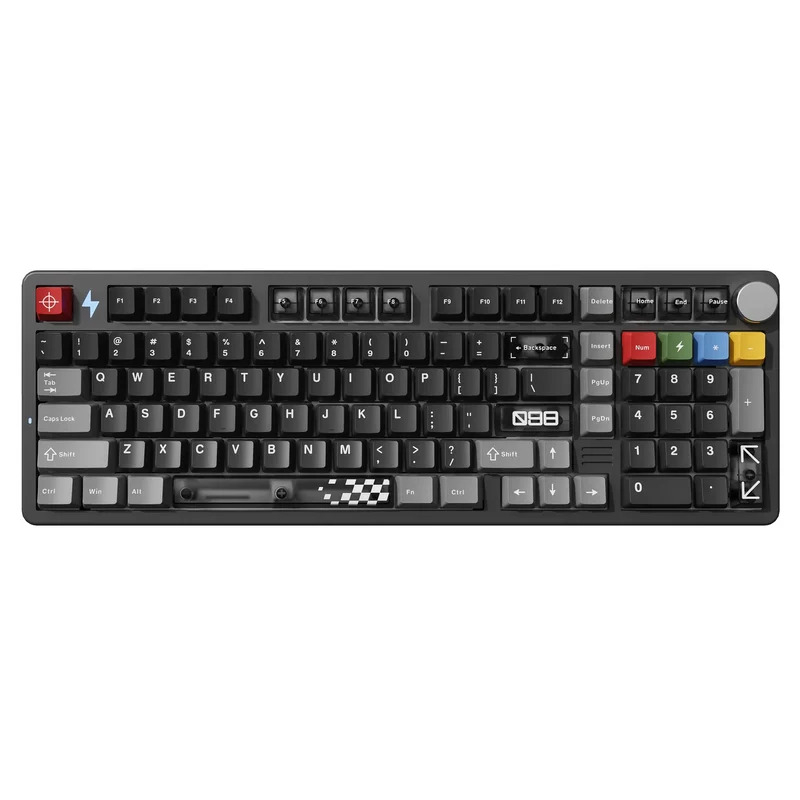 YUNZII AL98 Pro Alüminyum Mekanik Klavye Siyah Cocoa Cream V2 Switch