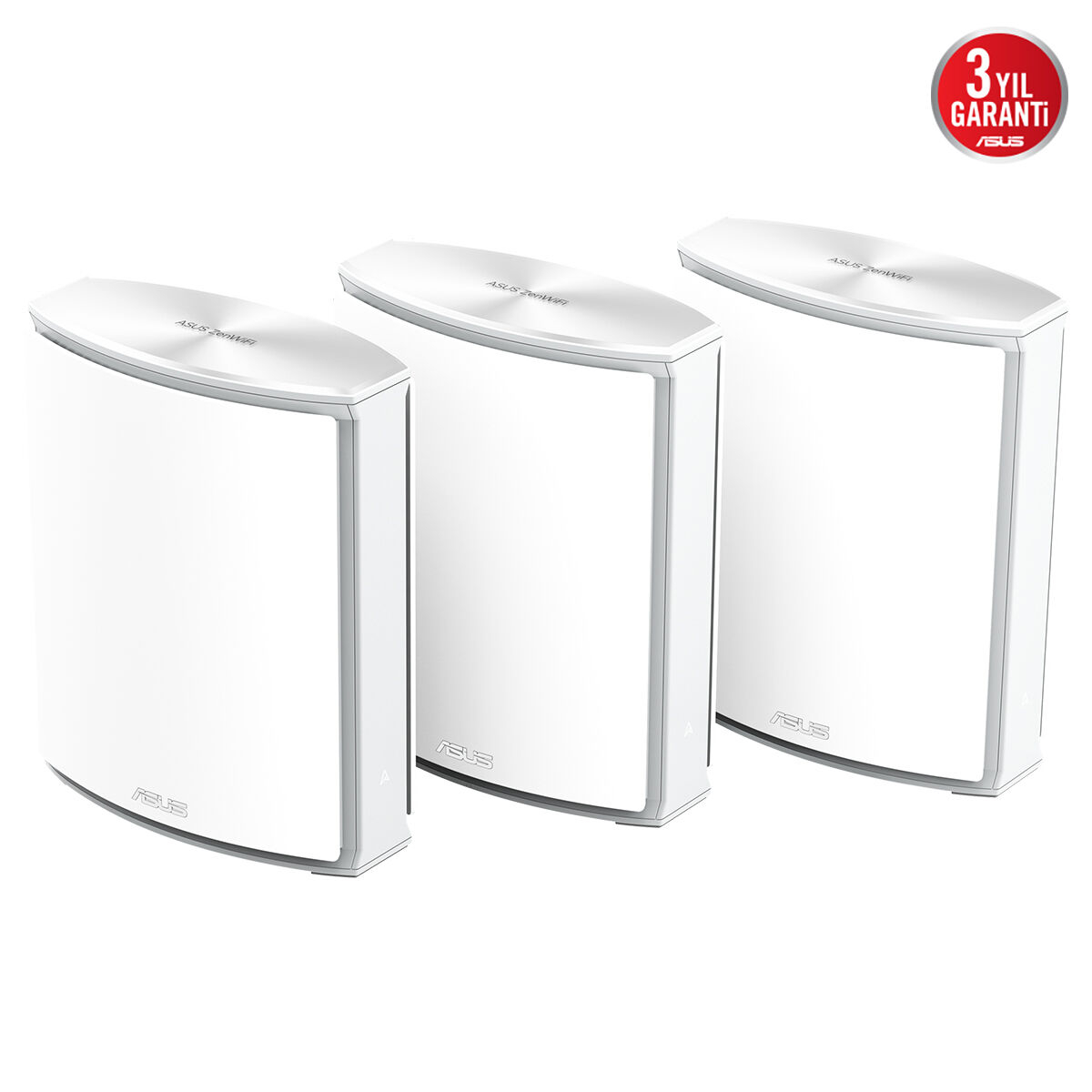 ASUS ZenWiFi BN12 BN19000 WiFi8 Tri-Band Kablosuz Mesh Sistemi (Beyaz, Üçlü Paket)