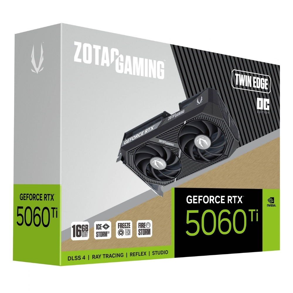 Zotac Gaming GeForce RTX 5060 Ti 16GB TWIN EDGE OC ZT-B50620H-10M GDDR7 128Bit Gaming (Oyuncu) Ekran Kartı
