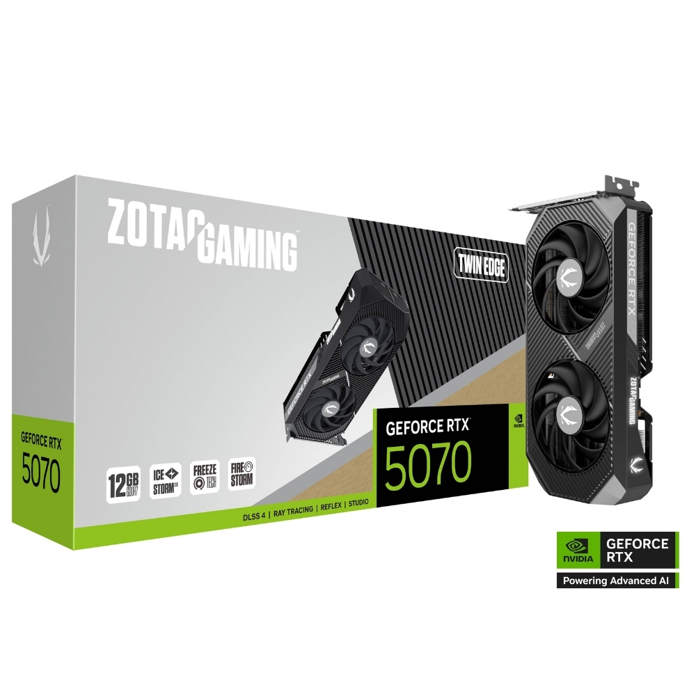 Zotac Gaming GeForce RTX 5070 12GB TWIN EDGE ZT-B50700E-10P GDDR7 192Bit Gaming (Oyuncu) Ekran Kartı